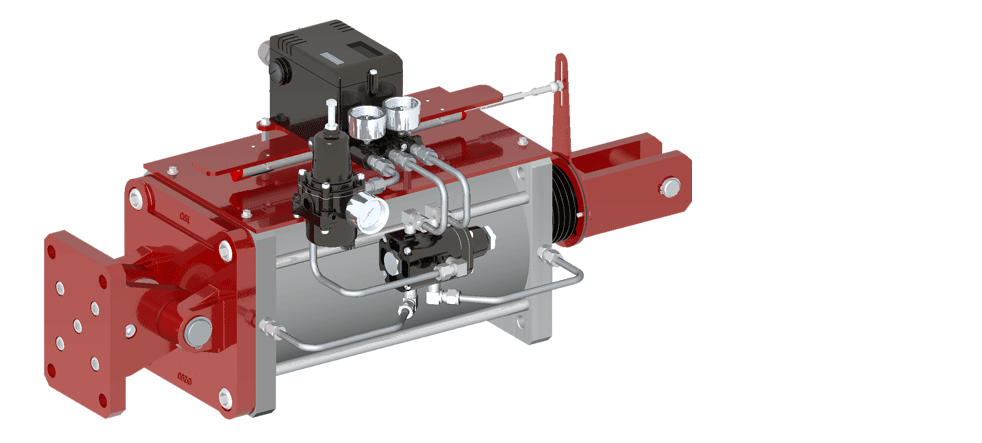 Model 3D de positionneur de vérin